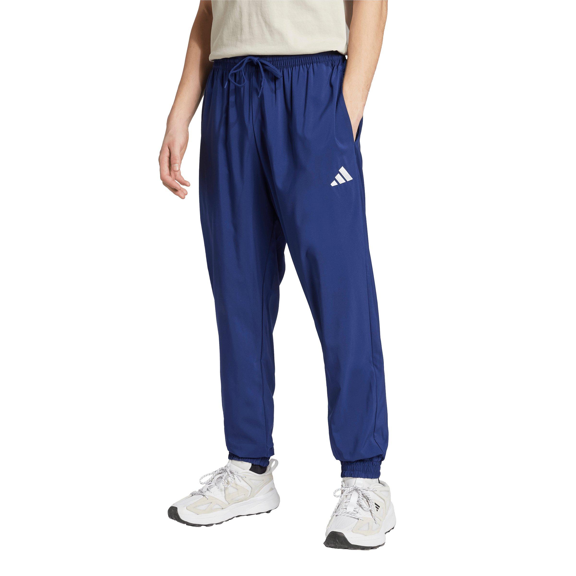 adidas Men's Essentials Small Logo Stanford Tracksuit Bottoms - Blue/White - BLUE/WHITE